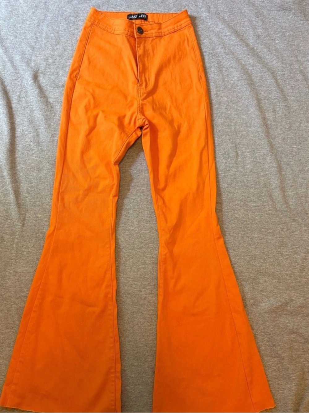 Bootcut Flare Pants in Bright Orange